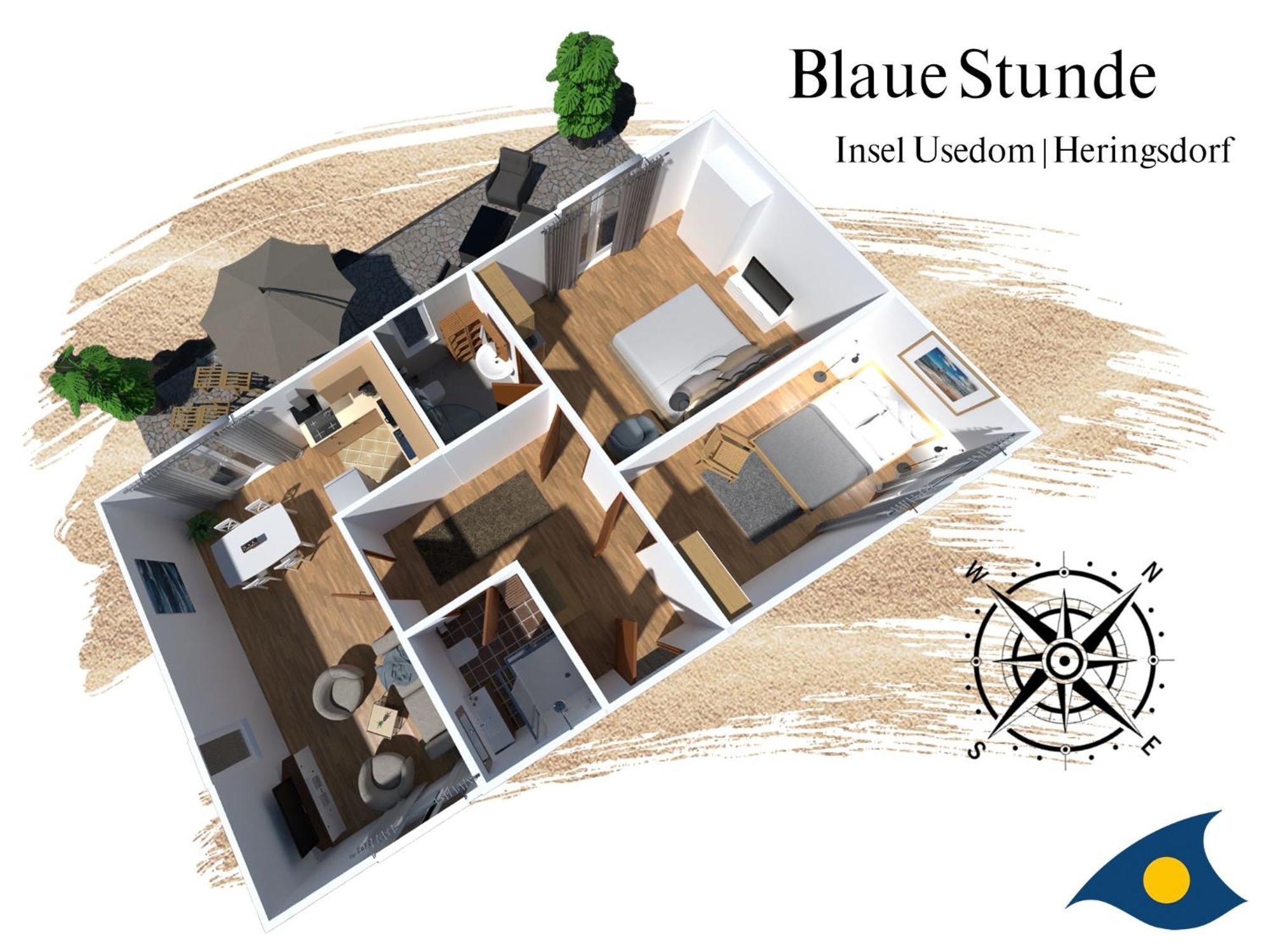 Blaue Stunde Apartman Heringsdorf  Kültér fotó